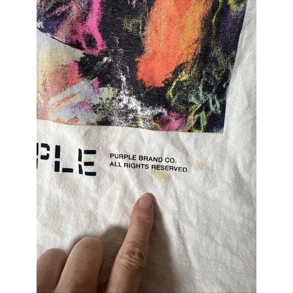 Purple Brand Under The Sun Tee Shirt XL #80080 pre-owned Rtl $145. Bb - Picture 3 of 7